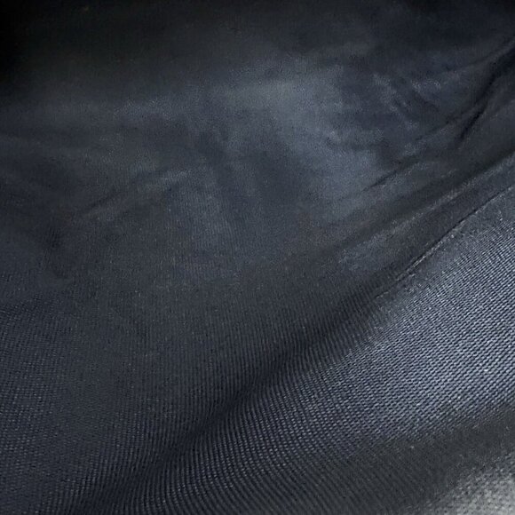 VTG 50s Navy Kiss Lock Snap Leather Hand Bag Purse Silvertone Chain Strap Women - Picture 9 of 9